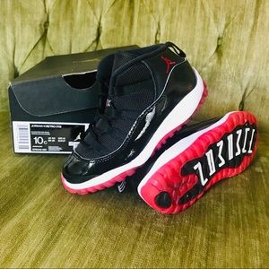 NIB Air Jordan Bred 11 Retro 3/4 — Toddler, Nike